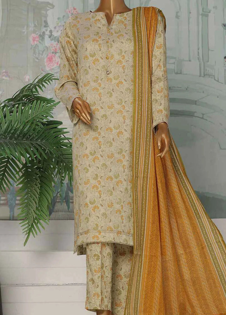 Hz Textiles Printed Lawn Suit Unstitched 3 Piece HZ24PA PCC-227-A - Summer Collection