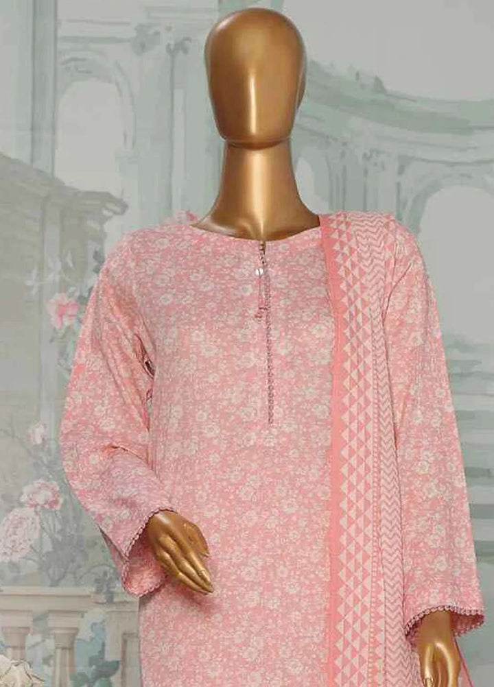 Hz Textiles Printed Lawn Suit Unstitched 3 Piece HZ24PA PCC-229-B - Summer Collection