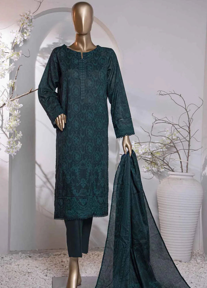 Hz Textiles Printed Lawn Suit Unstitched 3 Piece HZ24PL PPC-139 - Summer Collection