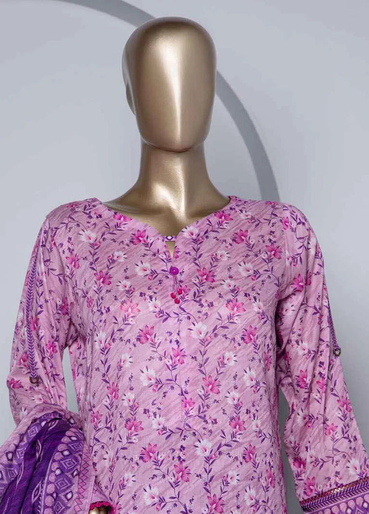 Hz Textiles Printed Lawn Suit Unstitched 3 Piece HZ24PL PPC-201 - Summer Collection