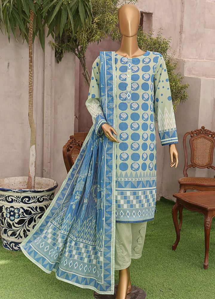 HZ Textiles Printed Lawn Suits Unstitched 3 Piece HZ25MP MPC-566 - Summer Collection