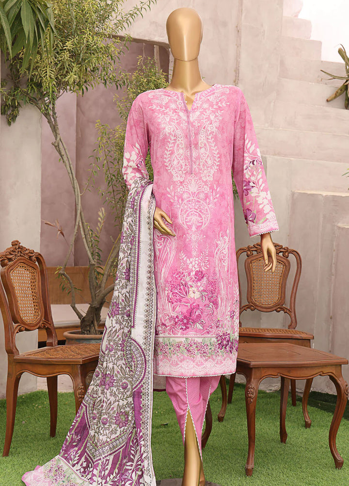HZ Textiles Printed Lawn Suits Unstitched 3 Piece HZ25MP MPC-567 - Summer Collection