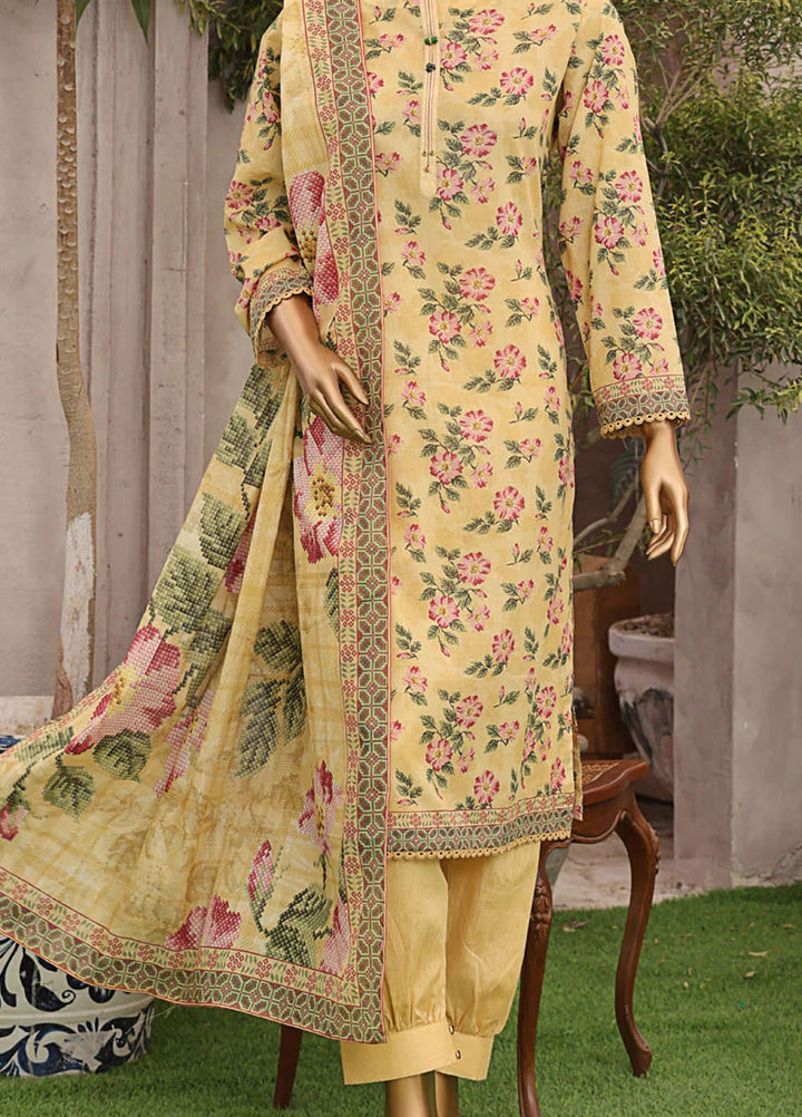 HZ Textiles Printed Lawn Suits Unstitched 3 Piece HZ25MP MPC-570 - Summer Collection