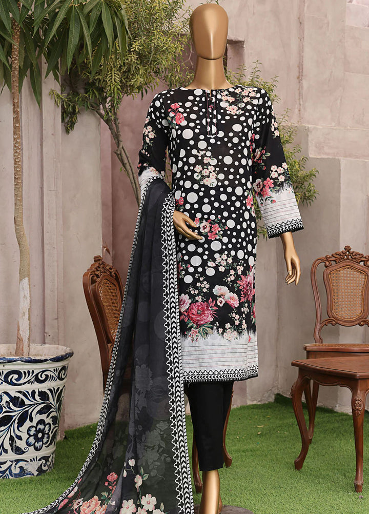 HZ Textiles Printed Lawn Suits Unstitched 3 Piece HZ25MP MPC-575 - Summer Collection