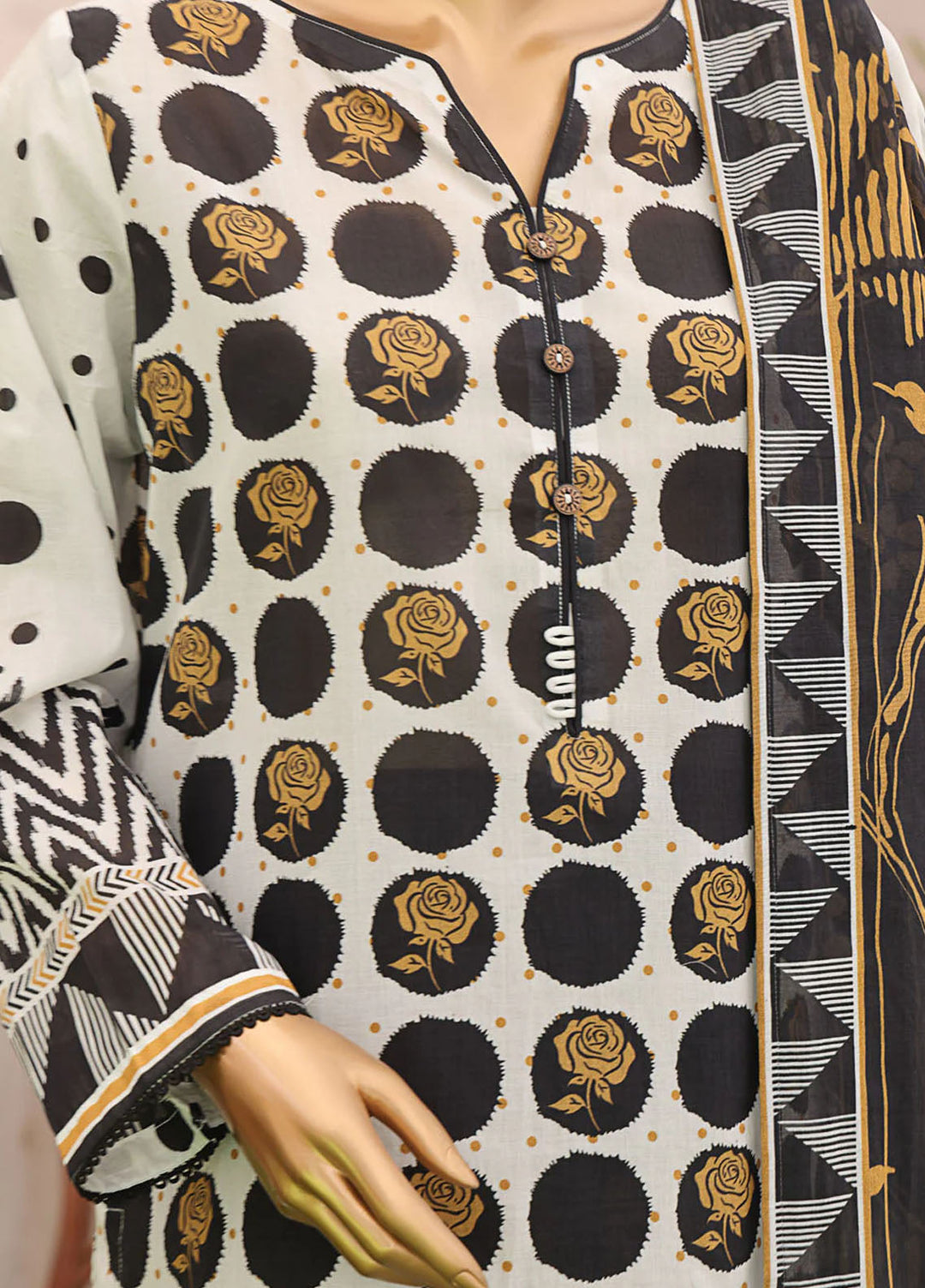 HZ Textiles Printed Lawn Suits Unstitched 3 Piece HZ25MP MPC-587 - Summer Collection