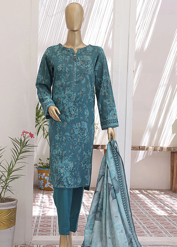 HZ Textiles Printed Lawn Suits Unstitched 3 Piece HZ25P JPC-24 - Summer Collection