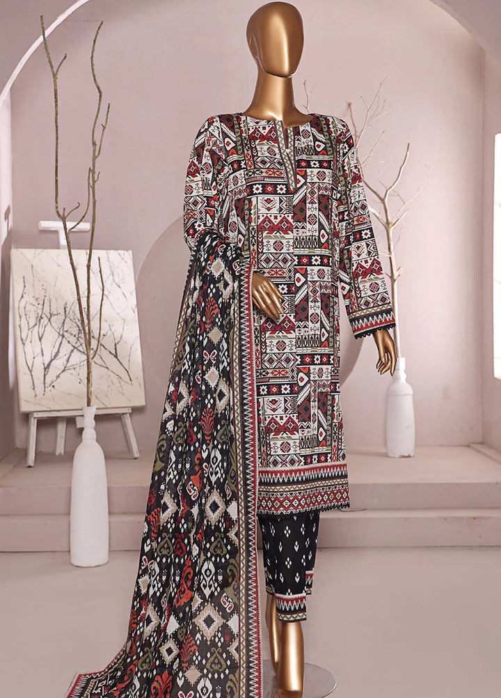HZ Textiles Printed Lawn Suits Unstitched 3 Piece HZ25PL LP-542 - Summer Collection