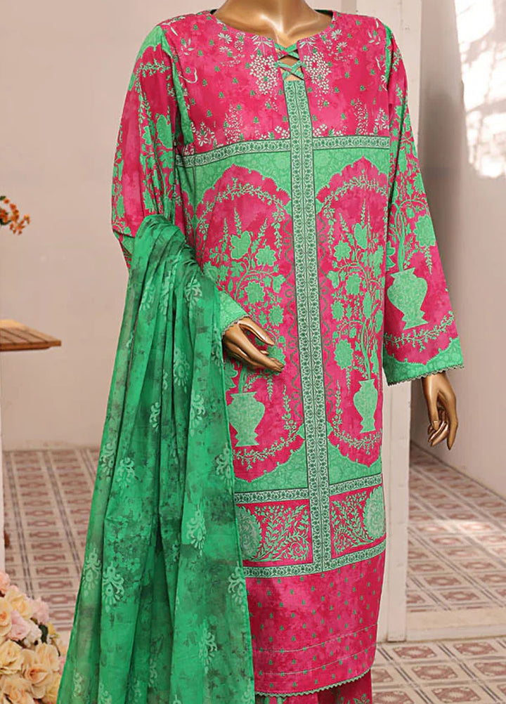 HZ Textiles Printed Lawn Suits Unstitched 3 Piece HZ25PL LP-544 - Summer Collection