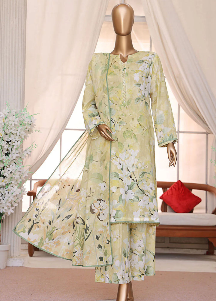 HZ Textiles Printed Lawn Suits Unstitched 3 Piece HZ25PL LP-545 - Summer Collection