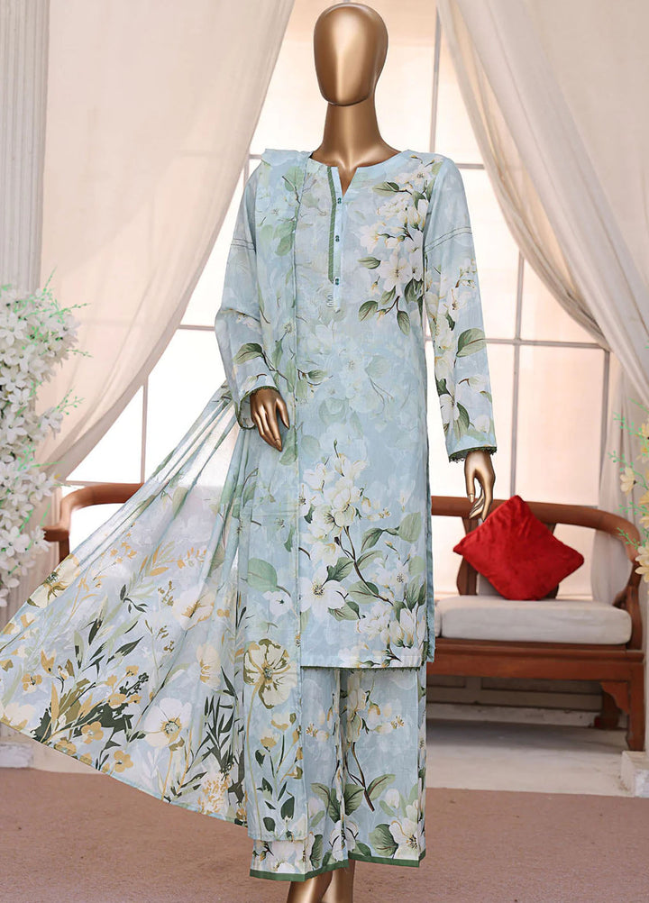 HZ Textiles Printed Lawn Suits Unstitched 3 Piece HZ25PL LP-546 - Summer Collection