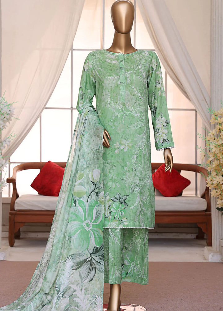 HZ Textiles Printed Lawn Suits Unstitched 3 Piece HZ25PL LP-548 - Summer Collection