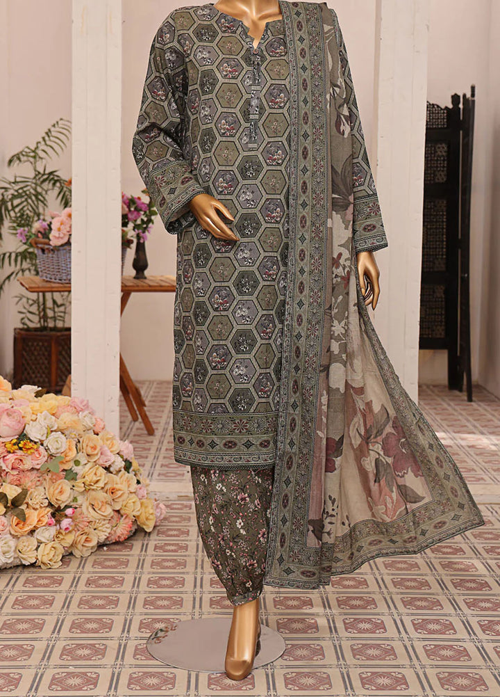 HZ Textiles Printed Lawn Suits Unstitched 3 Piece HZ25PL LP-550 - Summer Collection