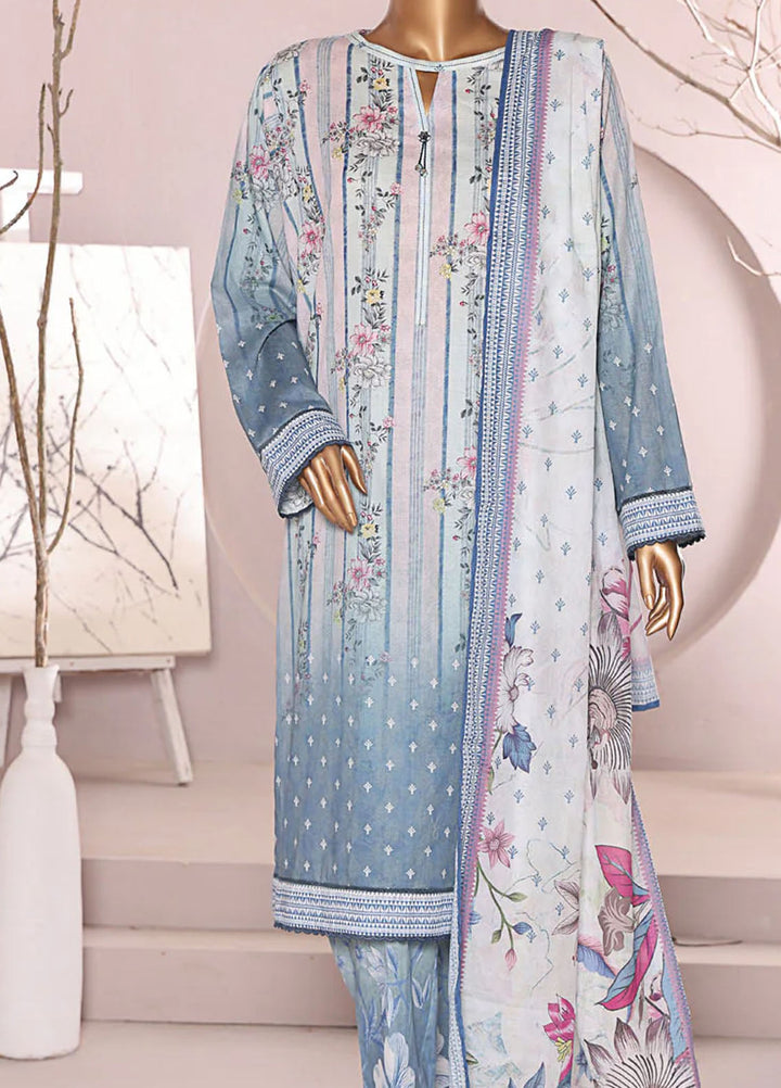 HZ Textiles Printed Lawn Suits Unstitched 3 Piece HZ25PL LP-552 - Summer Collection