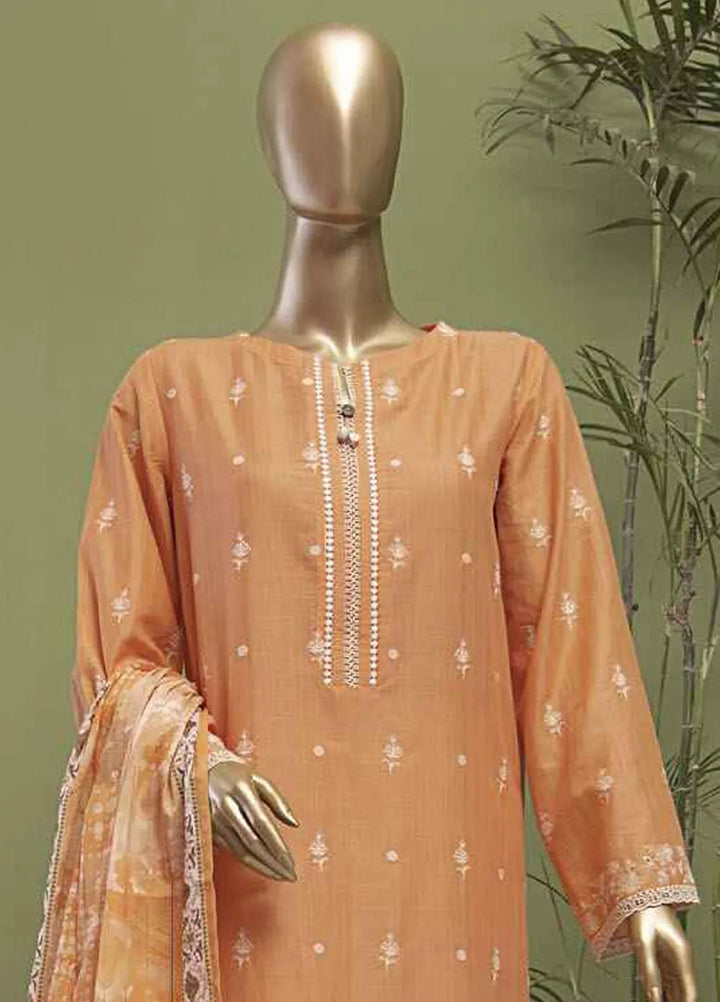 Hz Textiles Printed Lawn Suits Unstitched 3 Piece HZ25PL OPK-18 - Summer Collection