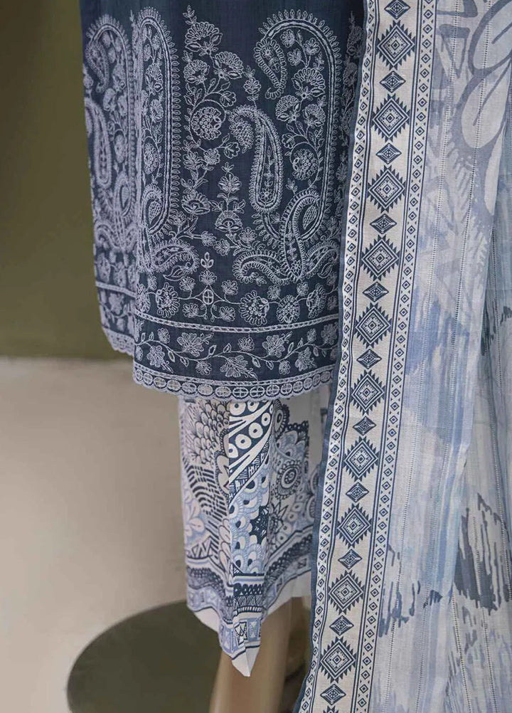 Hz Textiles Printed Lawn Suits Unstitched 3 Piece HZ25PL OPK-20 - Summer Collection