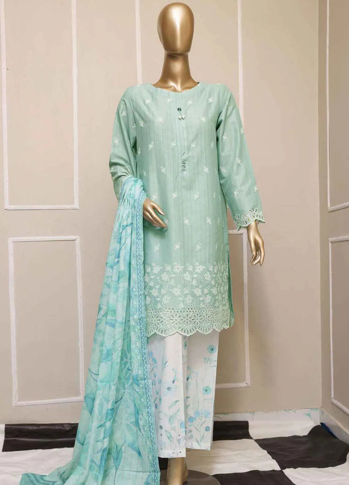 Hz Textiles Printed Lawn Suits Unstitched 3 Piece HZ25PL OPK-21 - Summer Collection