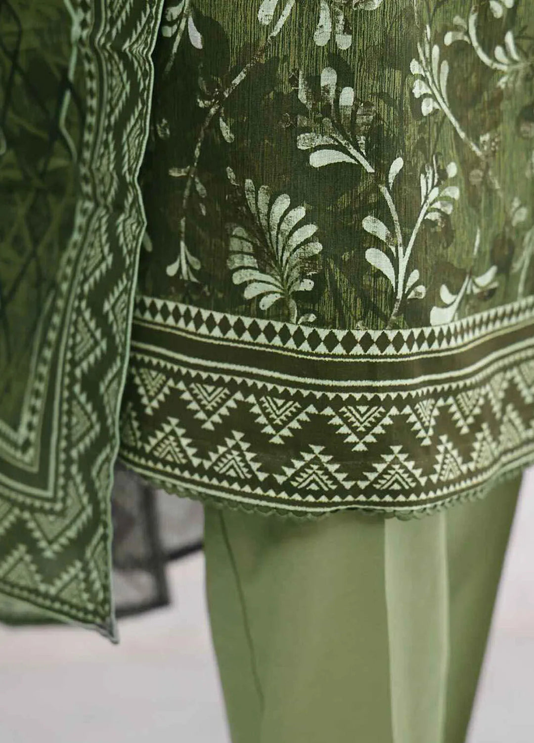 Hz Textiles Printed Lawn Suits Unstitched 3 Piece HZ25PS PPC-207 - Summer Collection