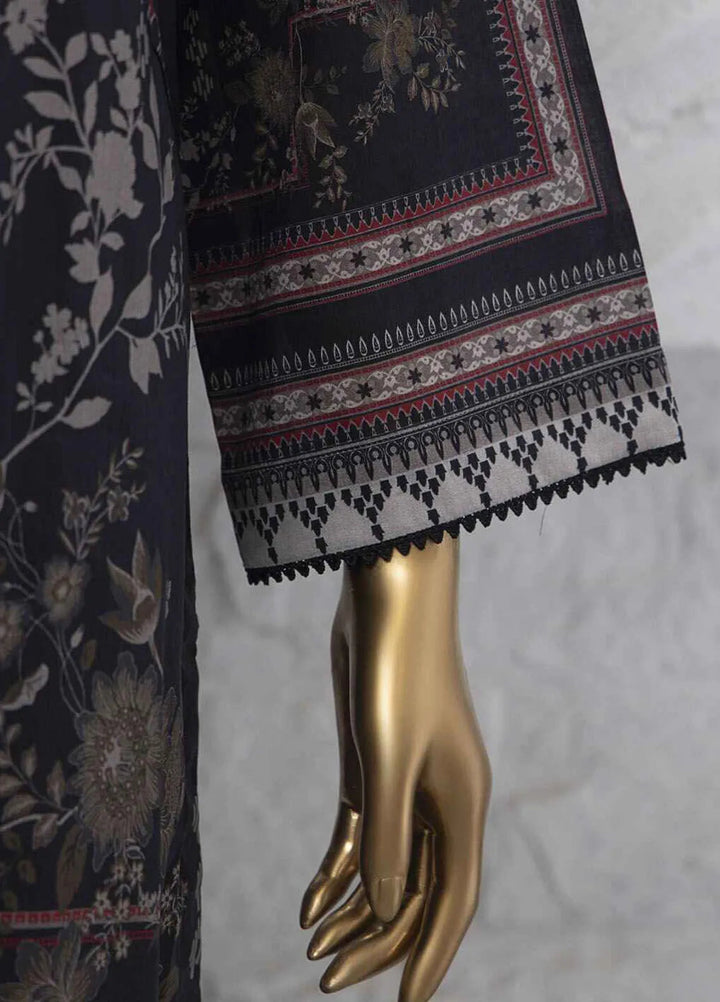 Hz Textiles Printed Lawn Suits Unstitched 3 Piece HZ25PS PPC-208 - Summer Collection