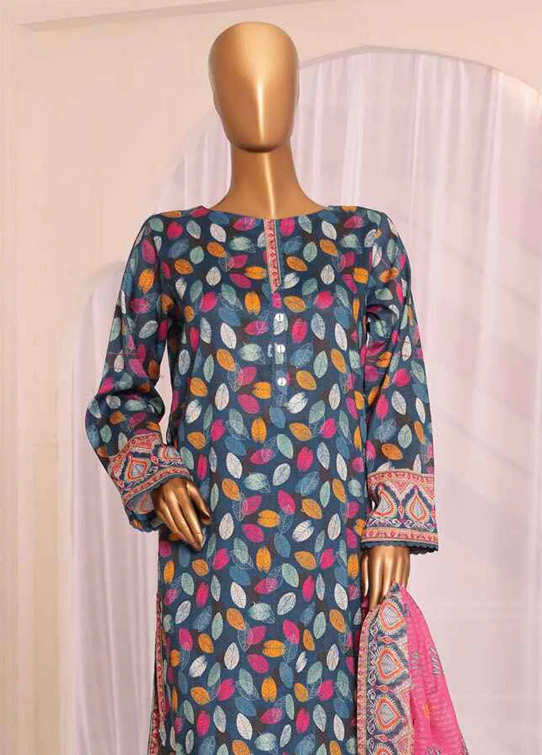 HZ Textiles Printed Lawn Suits Unstitched 3 Piece HZ25PVL3 PPC-188 - Summer Collection