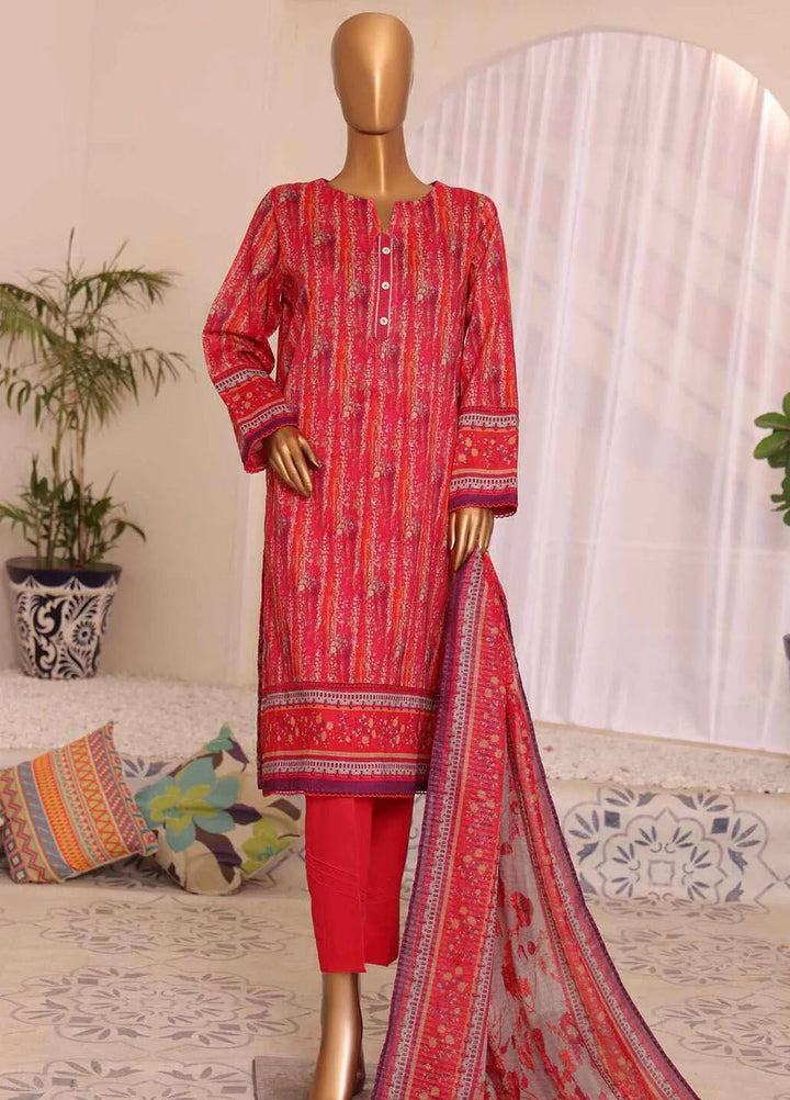 HZ Textiles Printed Lawn Suits Unstitched 3 Piece HZ25PVL3 PPC-189 - Summer Collection