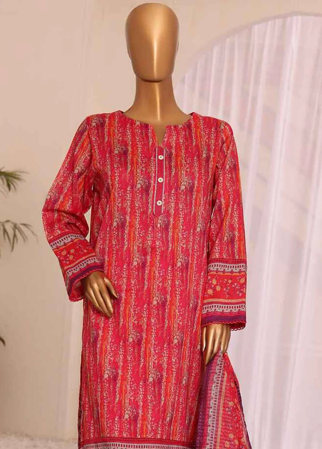 HZ Textiles Printed Lawn Suits Unstitched 3 Piece HZ25PVL3 PPC-189 - Summer Collection