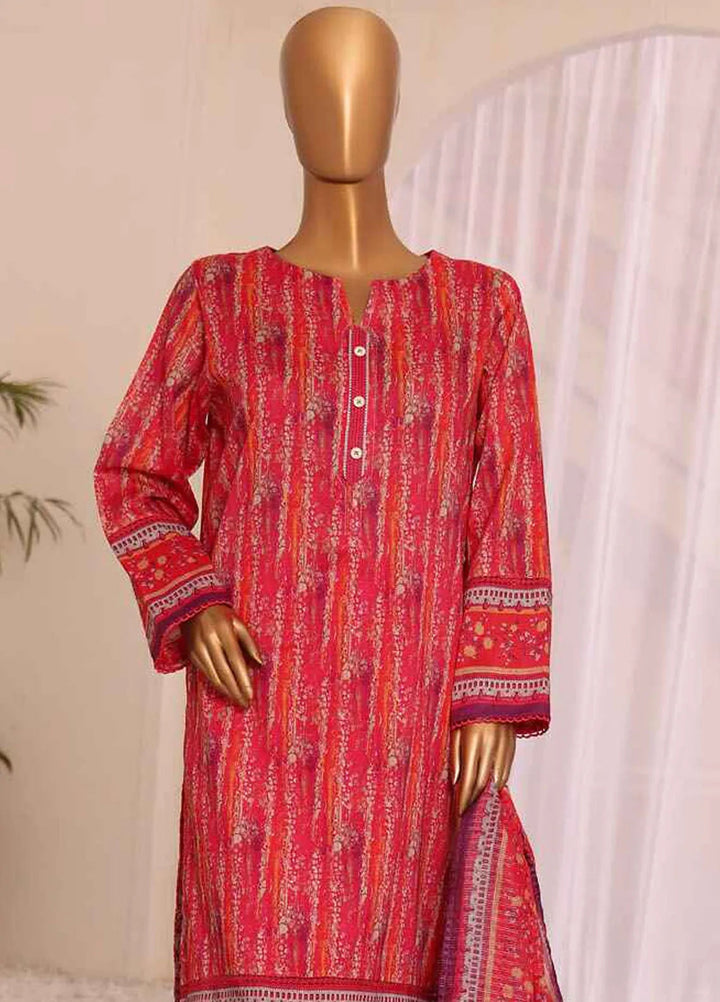 HZ Textiles Printed Lawn Suits Unstitched 3 Piece HZ25PVL3 PPC-189 - Summer Collection