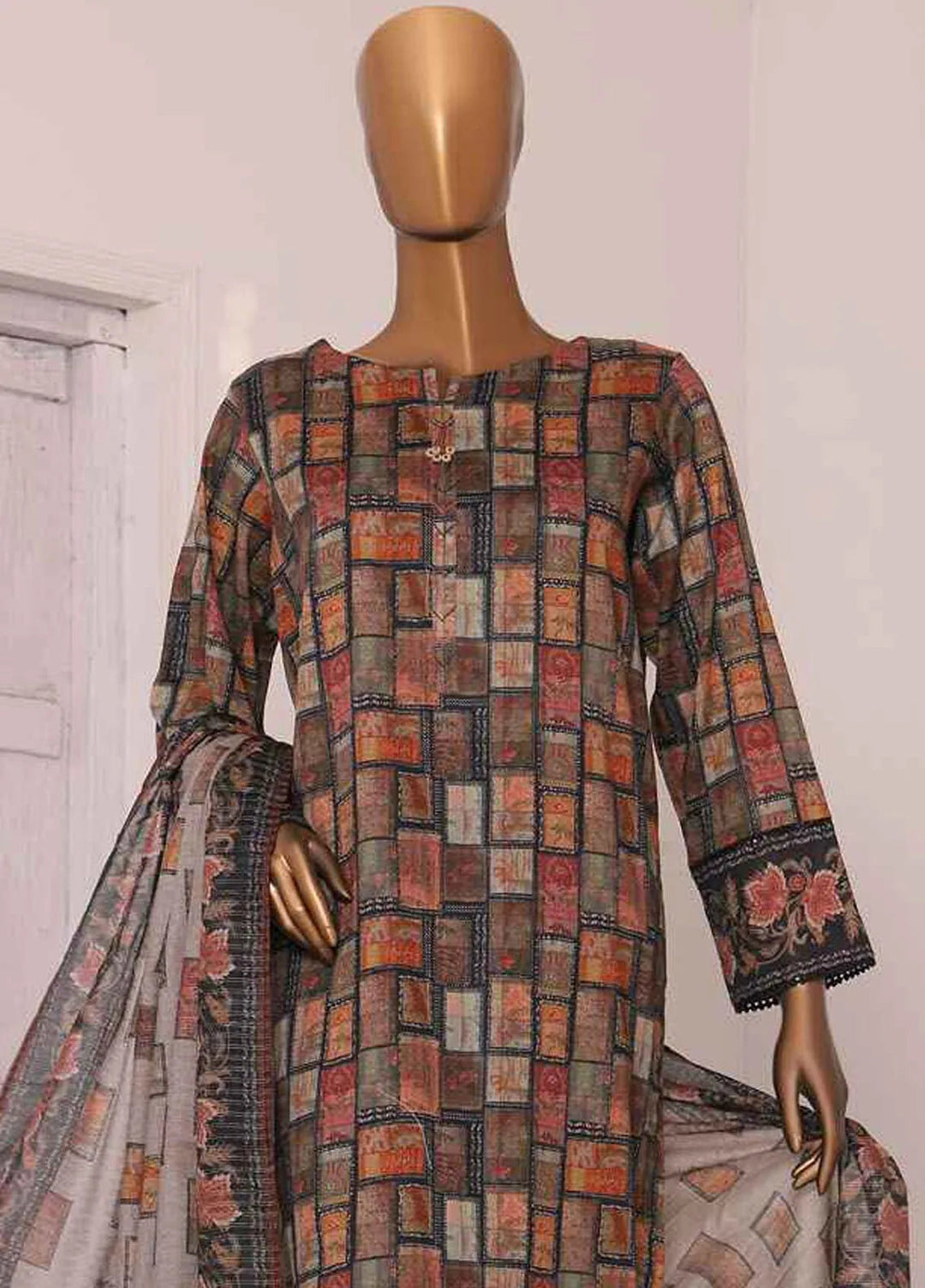 HZ Textiles Printed Lawn Suits Unstitched 3 Piece HZ25PVL3 PPC-191 - Summer Collection