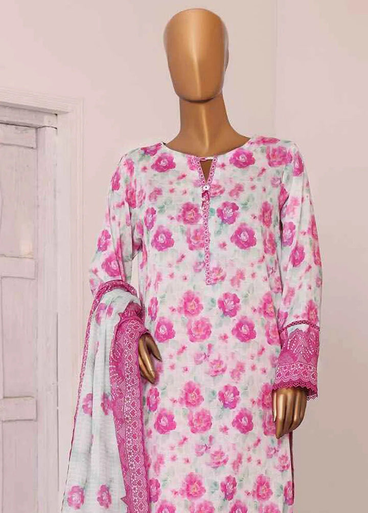 HZ Textiles Printed Lawn Suits Unstitched 3 Piece HZ25PVL3 PPC-192 - Summer Collection