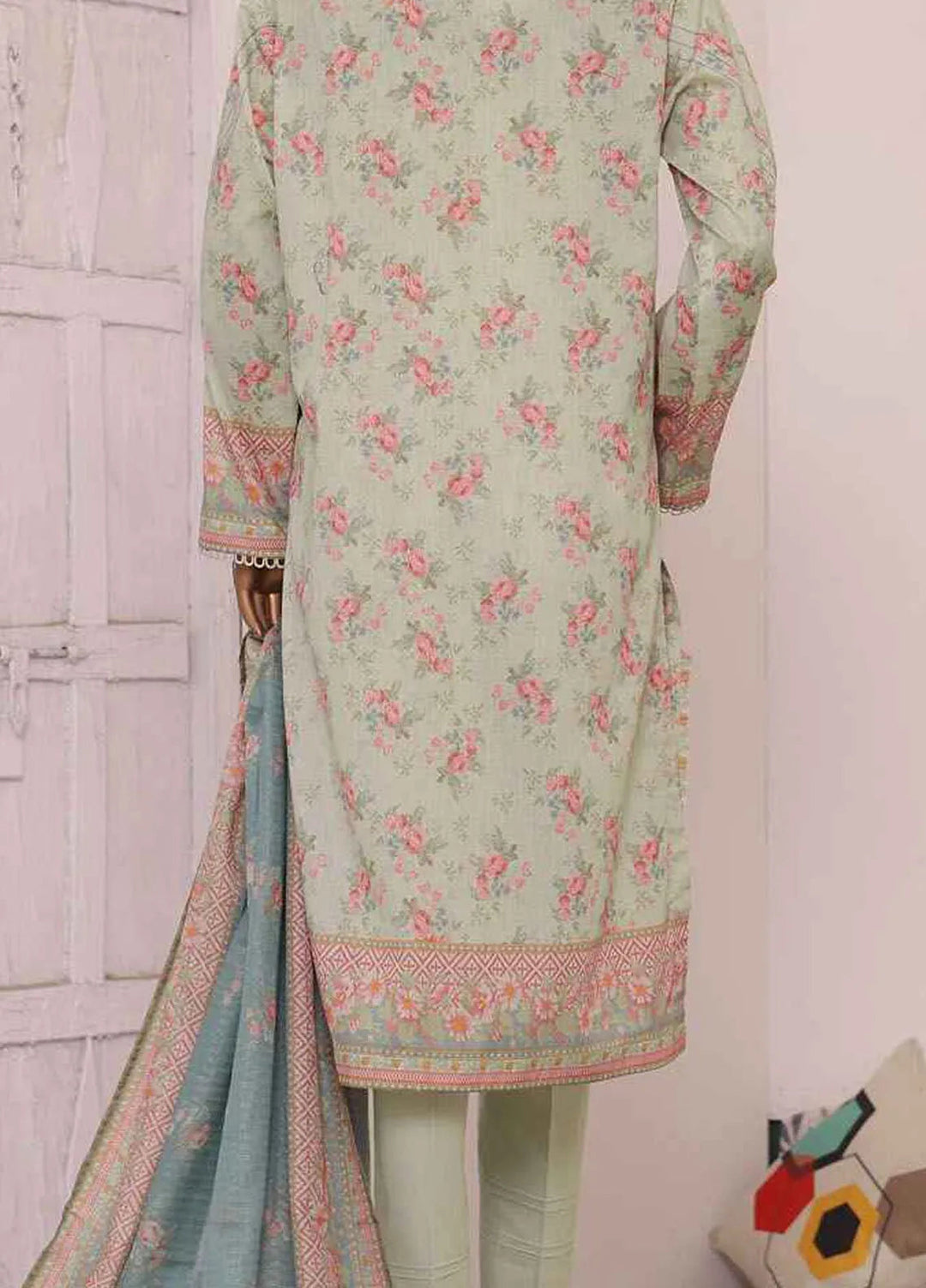 HZ Textiles Printed Lawn Suits Unstitched 3 Piece HZ25PVL3 PPC-193 - Summer Collection