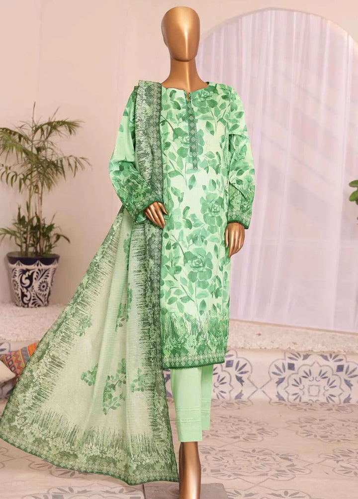 HZ Textiles Printed Lawn Suits Unstitched 3 Piece HZ25PVL3 PPC-194 - Summer Collection