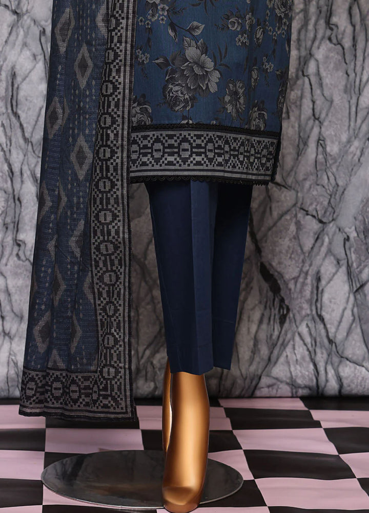 Hz Textiles Printed Lawn Suits Unstitched 3 Piece PPC-602 - Summer Collection