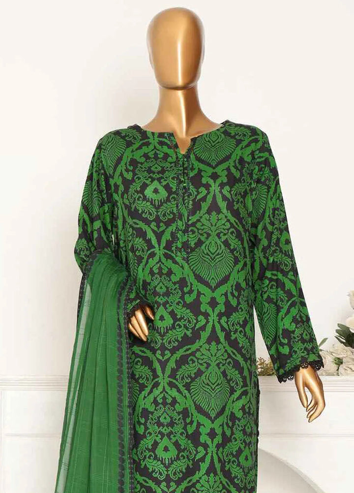 Hz Textiles Printed Linen Suits Unstitched 3 Piece HZ24LW LWP-1121 - Winter Collection