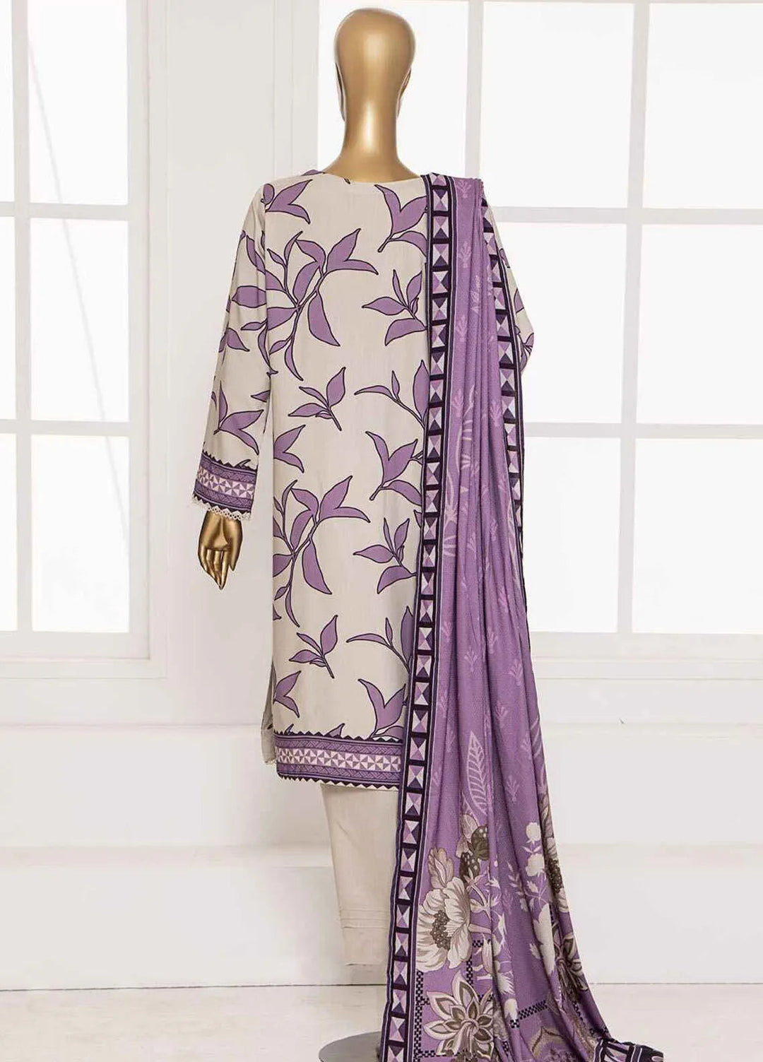 HZ Textiles Printed Linen Suits Unstitched 3 Piece HZ24SC LWS-1151 - Winter Collection