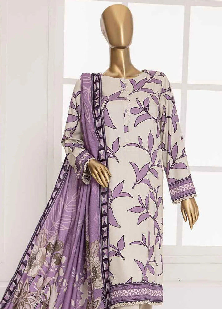 HZ Textiles Printed Linen Suits Unstitched 3 Piece HZ24SC LWS-1151 - Winter Collection