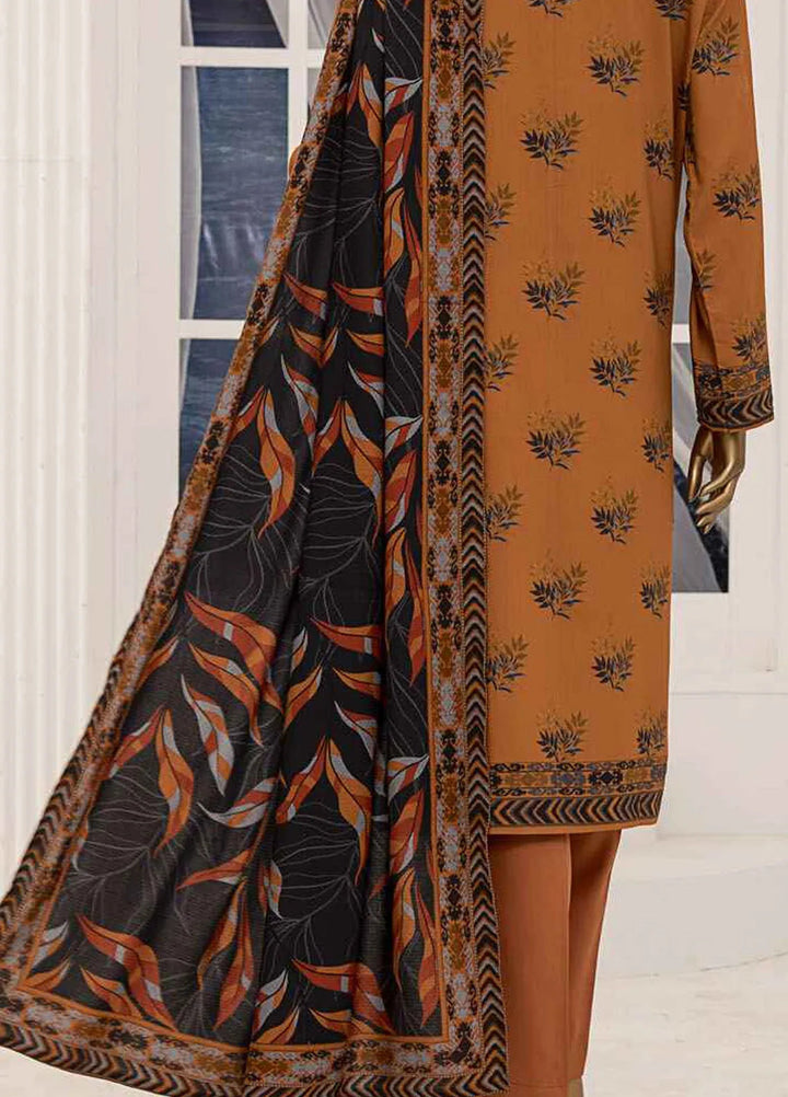 HZ Textiles Printed Linen Suits Unstitched 3 Piece HZ24SC LWS-1152 - Winter Collection