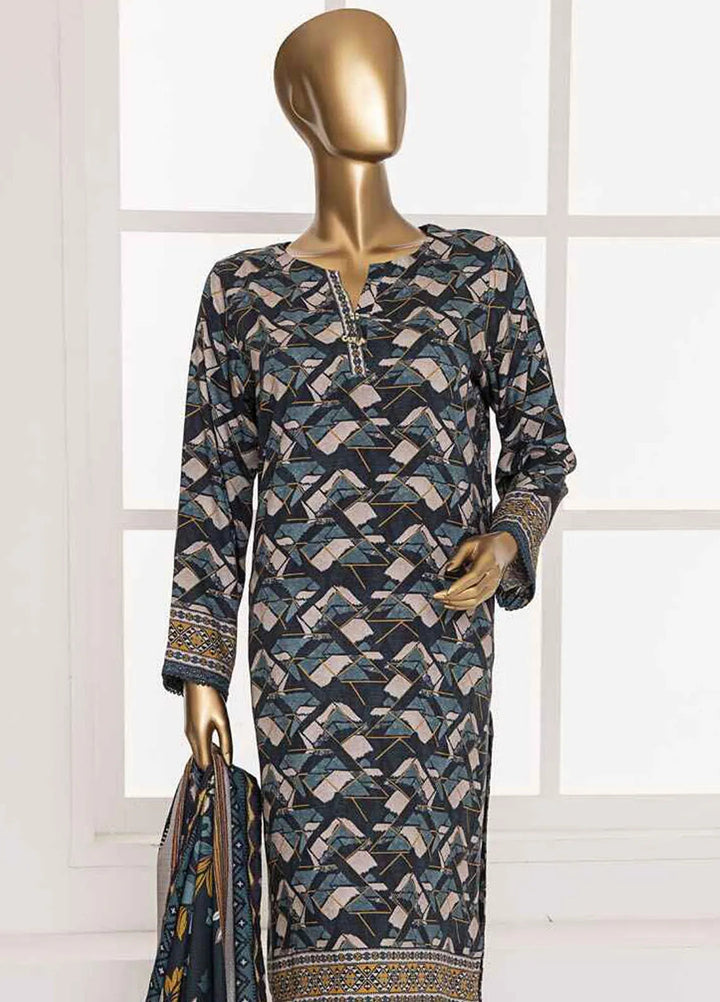 HZ Textiles Printed Linen Suits Unstitched 3 Piece HZ24SC LWS-1154 - Winter Collection