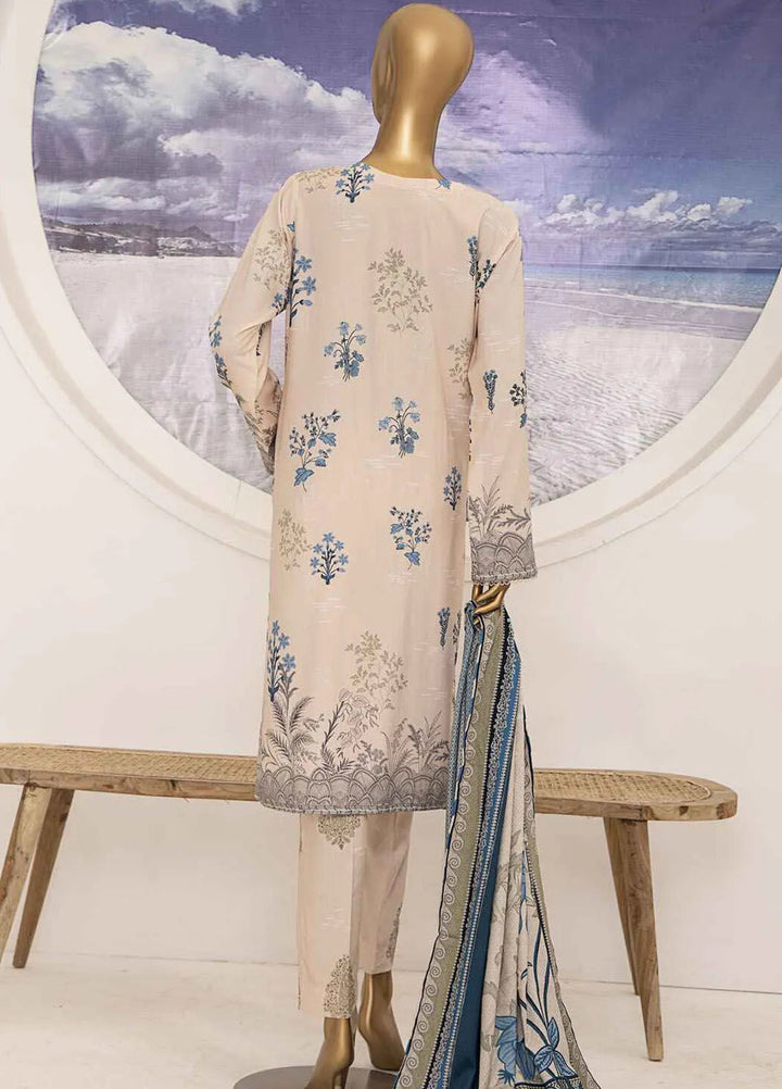 HZ Textiles Printed Linen Suits Unstitched 3 Piece HZ24SC LWS-1158 - Winter Collection