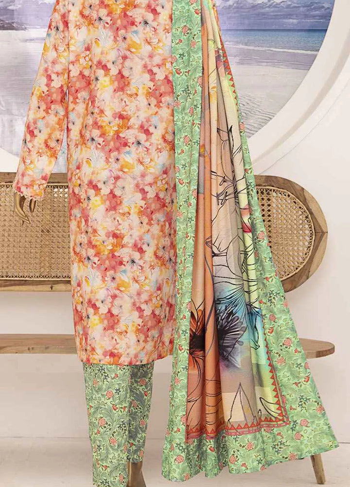 HZ Textiles Printed Linen Suits Unstitched 3 Piece HZ24SC LWS-1159 - Winter Collection
