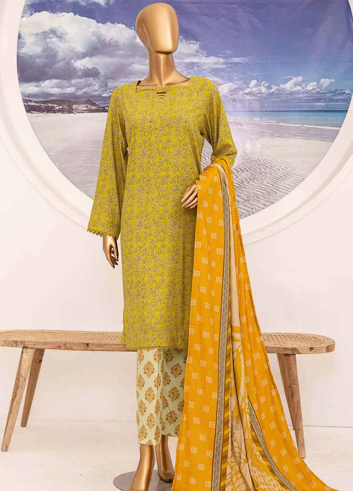 HZ Textiles Printed Linen Suits Unstitched 3 Piece HZ24SC LWS-1160 - Winter Collection