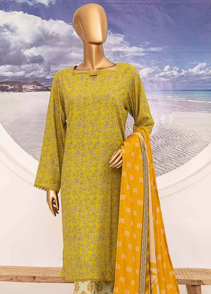HZ Textiles Printed Linen Suits Unstitched 3 Piece HZ24SC LWS-1160 - Winter Collection