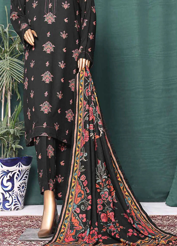 HZ Textiles Printed Linen Suits Unstitched 3 Piece HZ24WS LWS-1136 - Winter Collection