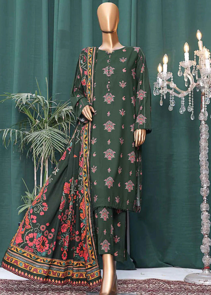 HZ Textiles Printed Linen Suits Unstitched 3 Piece HZ24WS LWS-1137 - Winter Collection