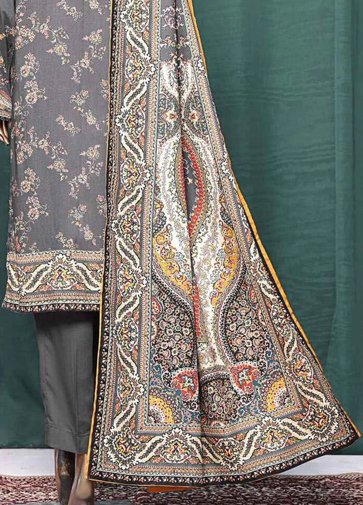 HZ Textiles Printed Linen Suits Unstitched 3 Piece HZ24WS LWS-1143 - Winter Collection