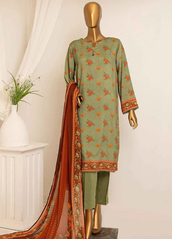 HZ Textiles Printed Viscose Suits Unstitched 3 Piece HZ25BD AVP-1108 - Winter Collection