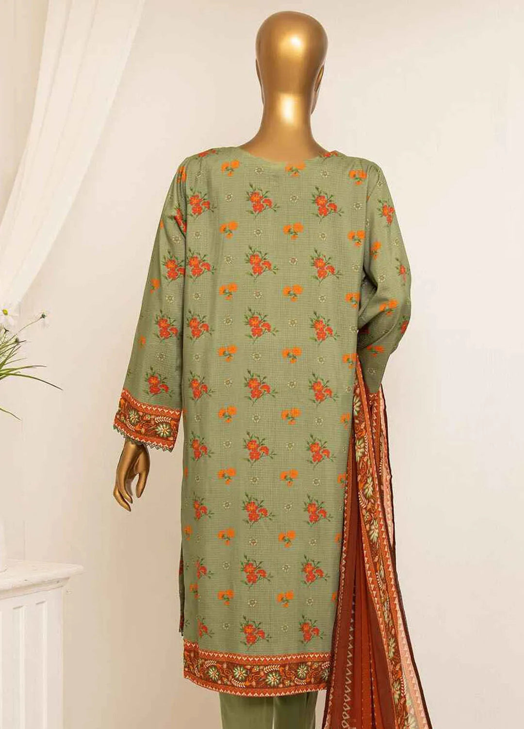 HZ Textiles Printed Viscose Suits Unstitched 3 Piece HZ25BD AVP-1108 - Winter Collection