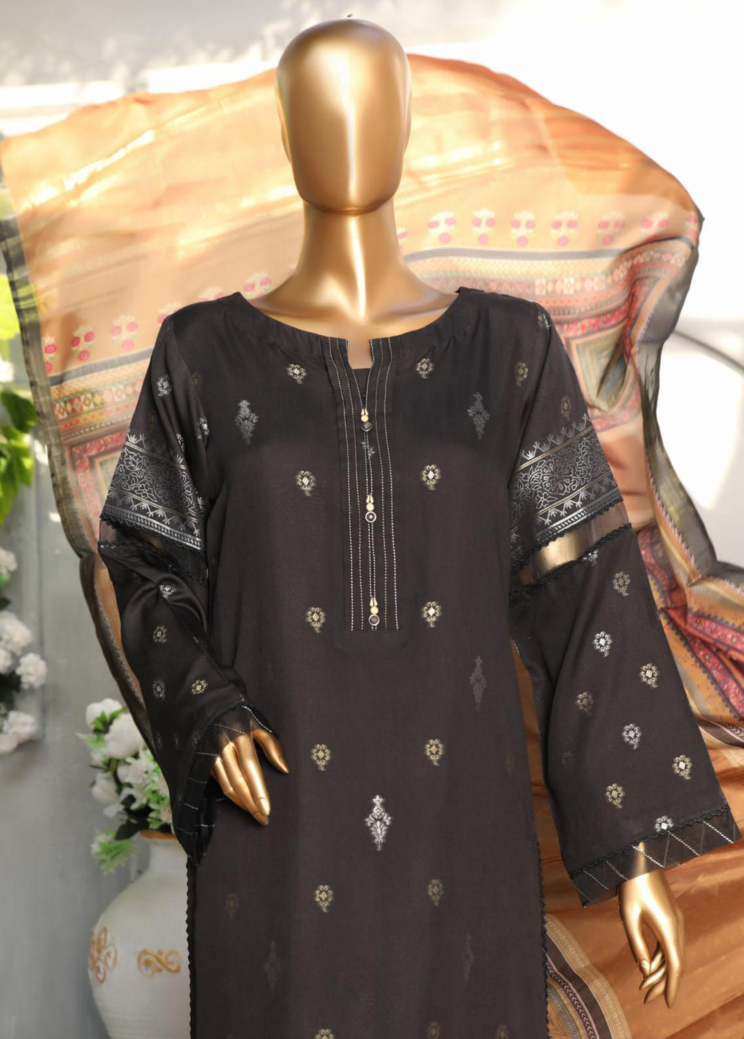 HZ Textiles Printed Viscose Suits Unstitched 3 Piece HZ22TV TVJ-01 - Winter Collection