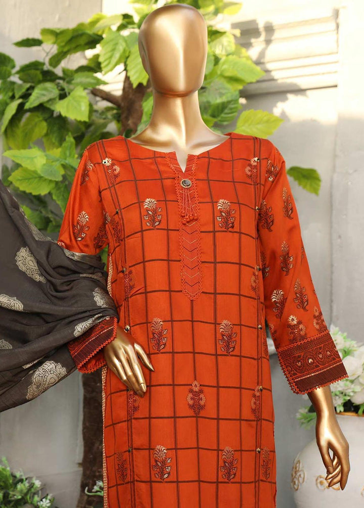 HZ Textiles Printed Viscose Suits Unstitched 3 Piece HZ22TV TVJ-03 - Winter Collection