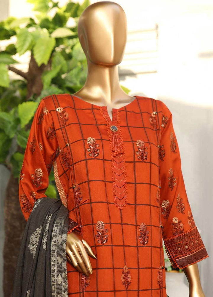HZ Textiles Printed Viscose Suits Unstitched 3 Piece HZ22TV TVJ-03 - Winter Collection
