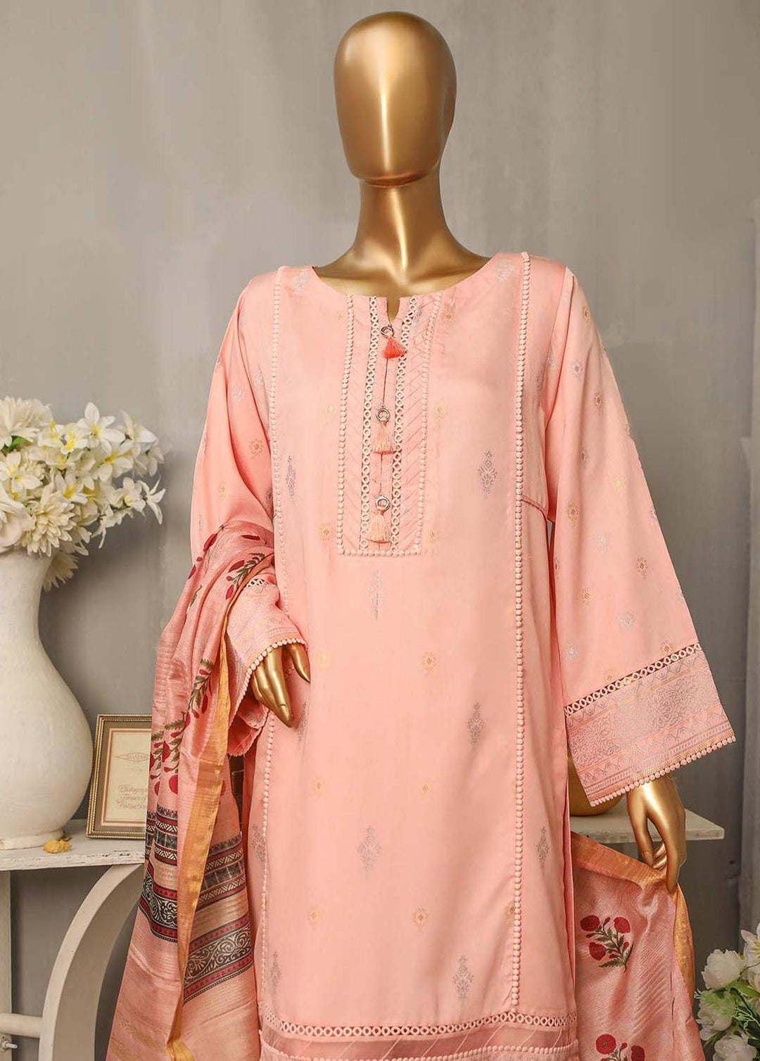 HZ Textiles Printed Viscose Suits Unstitched 3 Piece HZ22TV TVJ-04 - Winter Collection