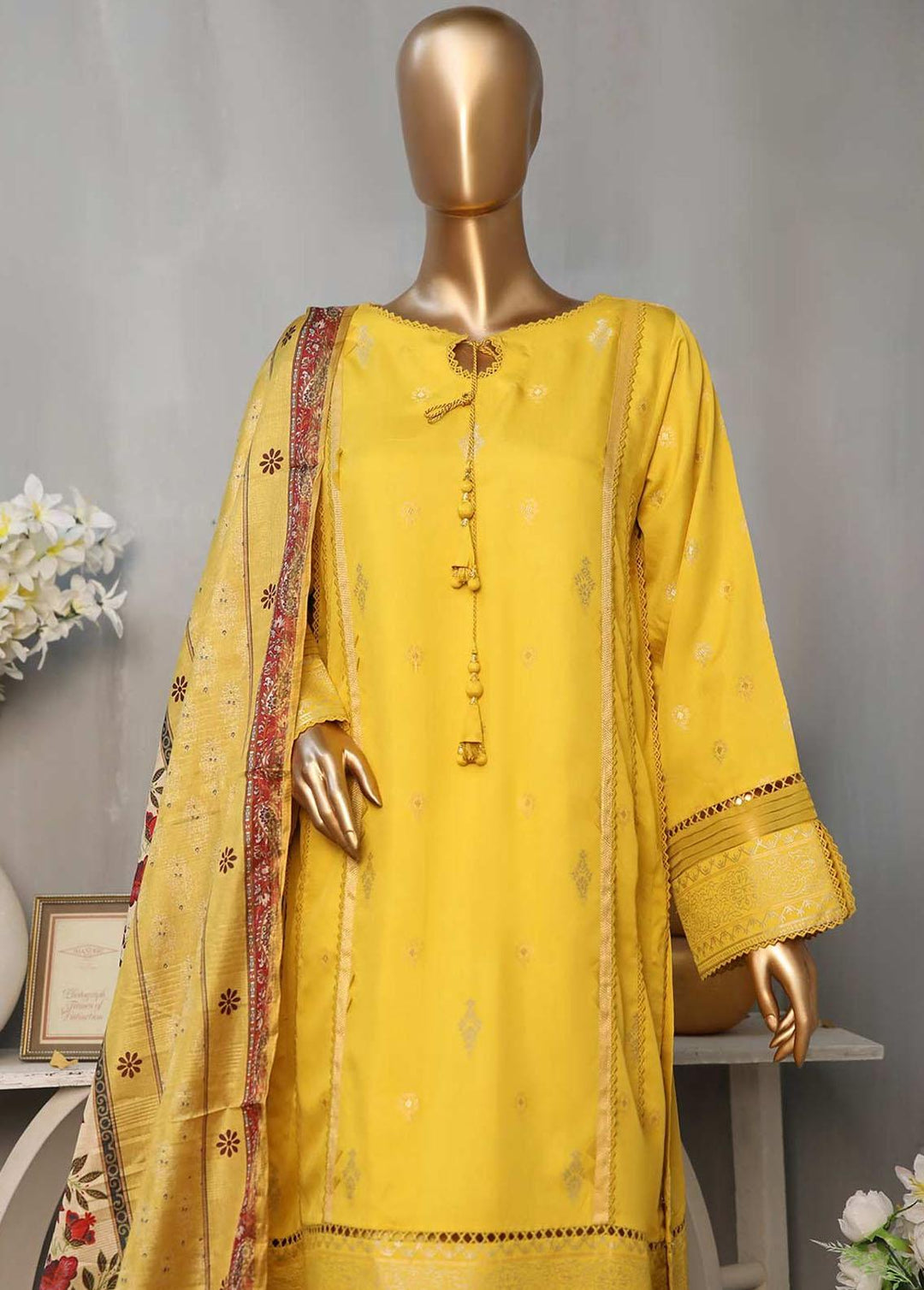 HZ Textiles Printed Viscose Suits Unstitched 3 Piece HZ22TV TVJ-06 - Winter Collection